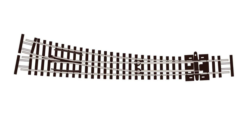 Peco N SL-E386F Code 55 Electrofrog Curved Right Hand Point