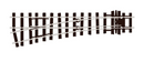 Peco NG7 SL-E596 Medium Radius Left Hand Turnout