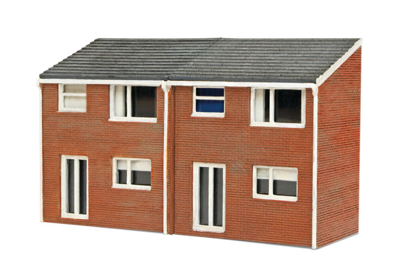 Peco N NB313 1960s House Semi-Detached House Back