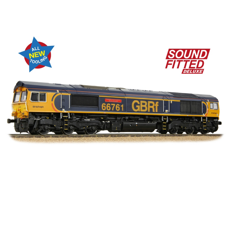 Bachmann OO Class 66/7 66761 Wensleydale Railway Association GBRf Europorte Sound Fitted Deluxe - 50-003SFX