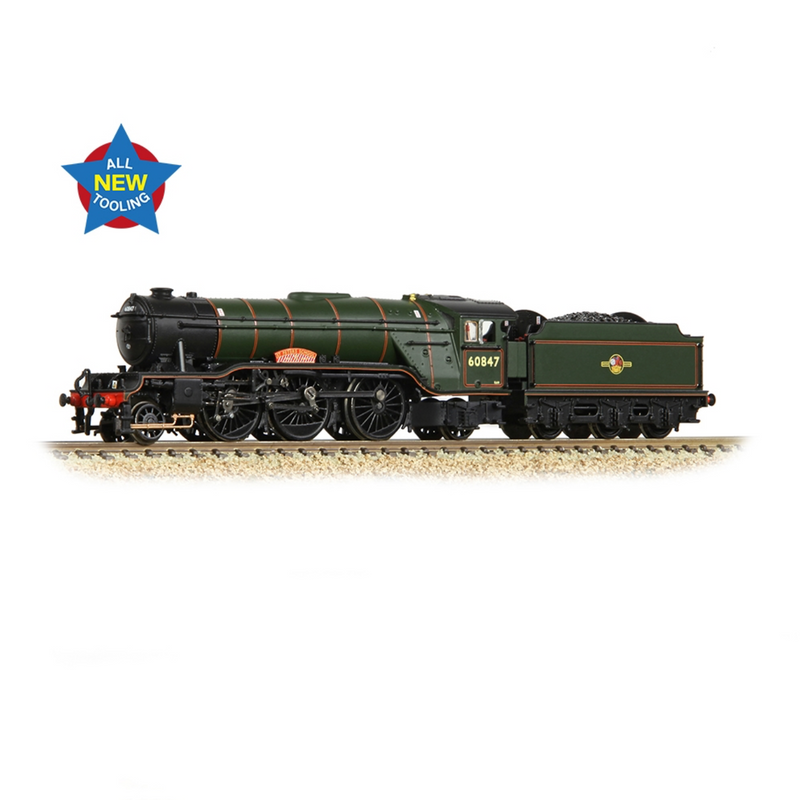 Graham Farish N LNER V2 60847 St Peters School BR Lined Green Late Crest - 372-614