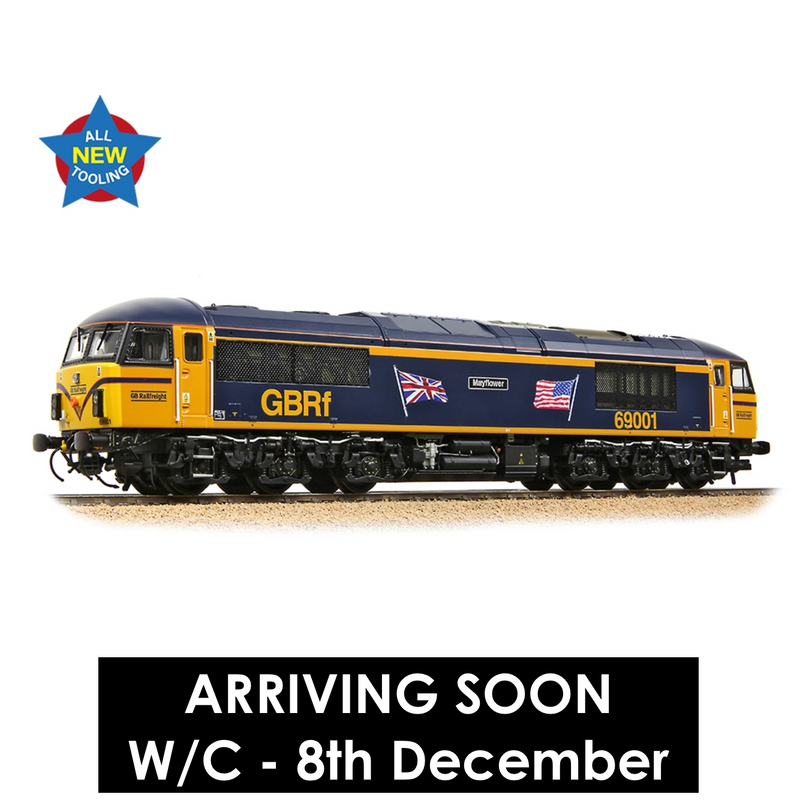 Bachmann OO Class 69 69001 Mayflower GBRf UK & US Flags - 35-776