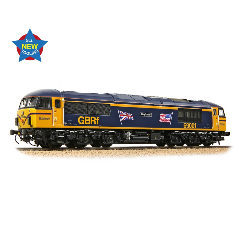 Bachmann OO Class 69 69001 Mayflower GBRf UK & US Flags - 35-776