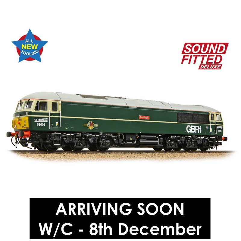 Bachmann OO Class 69 69005 Eastleigh BR Green Late Crest GBRF Sound Fitted Deluxe - 35-780SFX