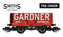 Smiths TT:120 7 Plank Open Wagon Gardner Norwich No.305