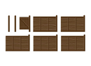 Wills OO SS44 Larch Lap Fencing & Gates