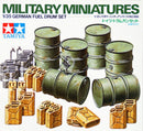 Tamiya 1/35 German Fuel Drums & Jerry Cans Set - 35186