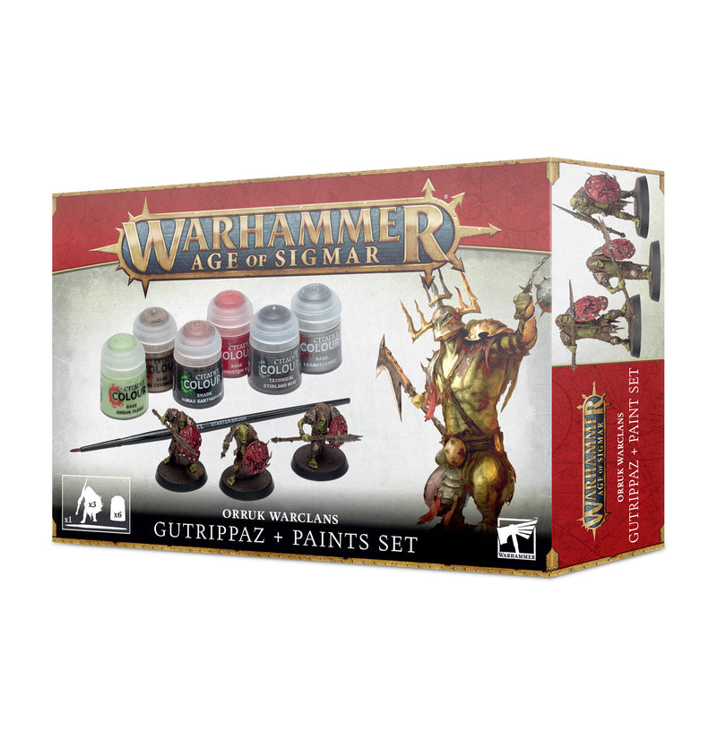 Warhammer Age of Sigmar Orruks + Paint Set- 60-09