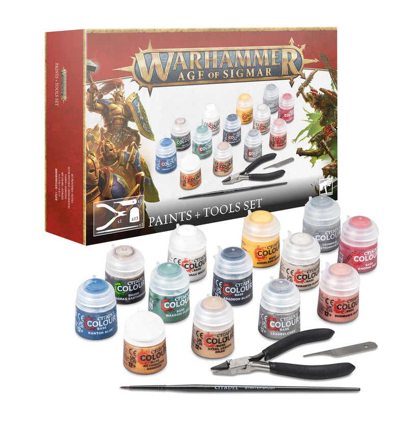 Warhammer Age Of Sigmar Paints + Tools - 80-17