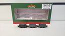 Bachmann 009 393-075 3 x 4 Wheel Slate Wagons Grey With Loads Weathered, Boxed