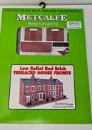 Metcalfe PO274 OO Low Relief Red Brick Terraced House Fronts, Boxed, Complete