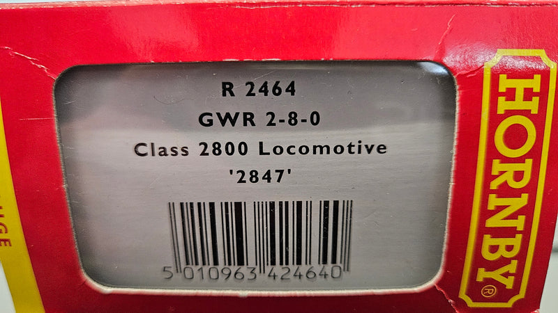 Hornby R2464 GWR 2-8-0 Class 2800 Locomotive 2847 Boxed, Good Runner
