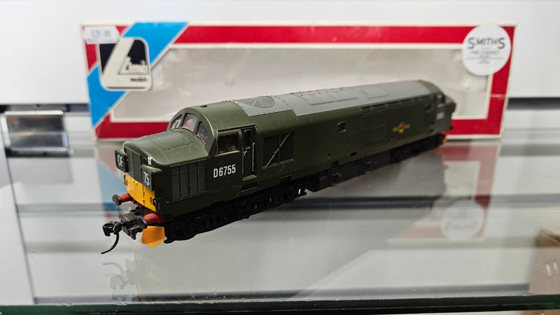 Lima Class 37 D6755 BR Green, Boxed, Good Runner