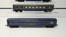 Tri-ang RS34 Transcontinental TR Blue Diesel & 5 Coach Bundle, Unboxed, Good Runner
