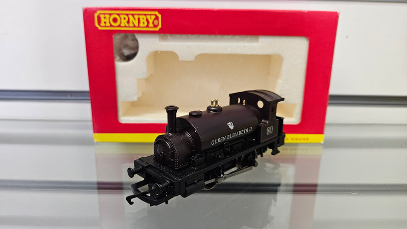 Hornby R2597 Class 0F Queen Elizabeth II No.80, Boxed, Good Runner Jumpy