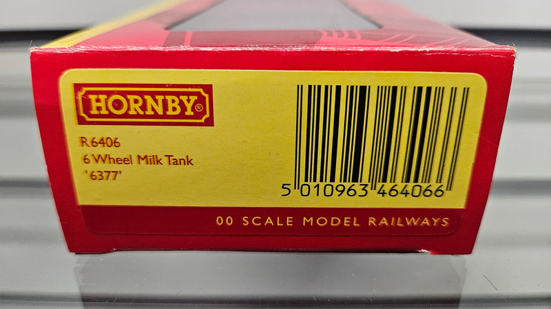 Hornby R6406 6 Wheel Milk Tank 6377, Boxed