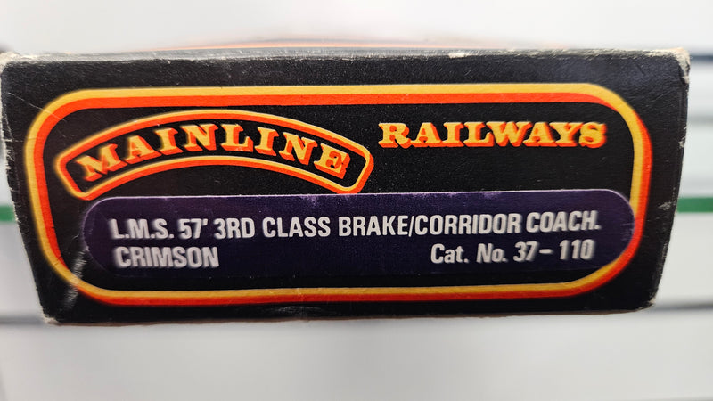 Mainline 37-110 LMS 57 3rd Class Brake Corridor Coach, Boxed