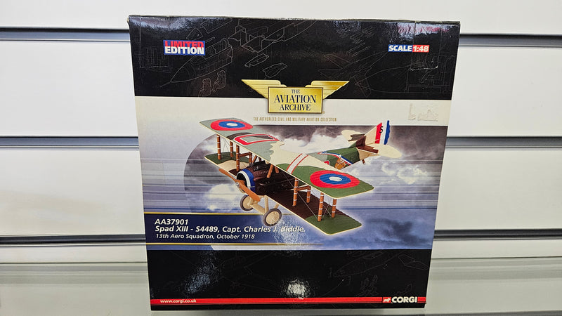 Corgi 1:48 AA37901 Sqad XIII S4489 Capt Charles J Biddle, Boxed