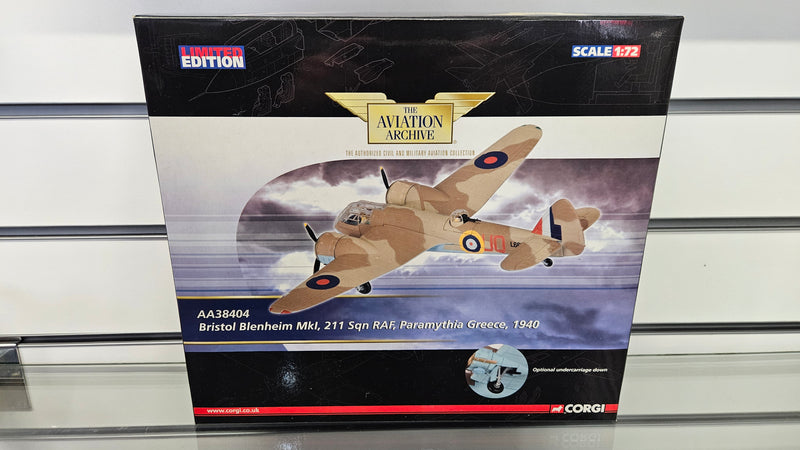 Corgi 1:72 AA38404 Bristol Blenheim MKI 211 Sqn RAF, Boxed