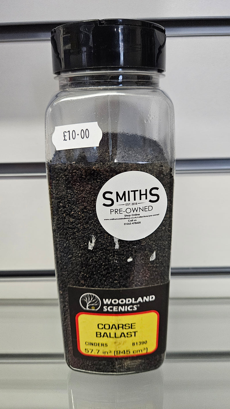 Woodland Scenics B1390 Coarse Ballast Cinders, Boxed