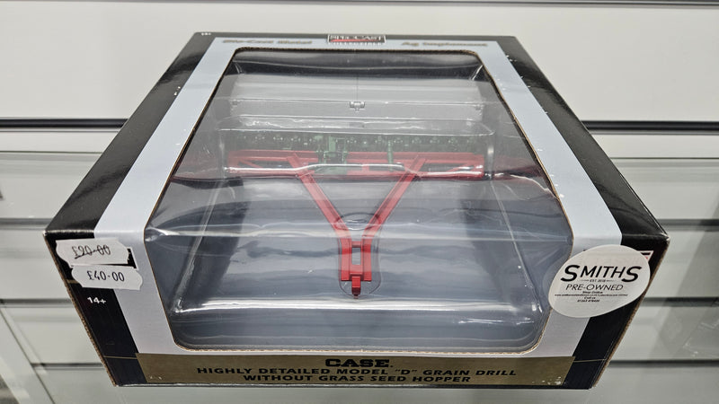 Speccast 1:16 Case Model D Grain Drill Without Grass Seed Hopper, Boxed