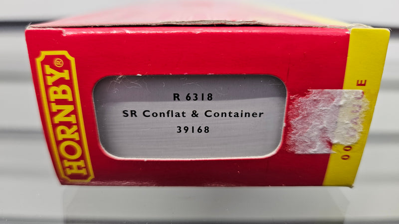 Hornby R6318 SR Conflat & Container 39168, Boxed