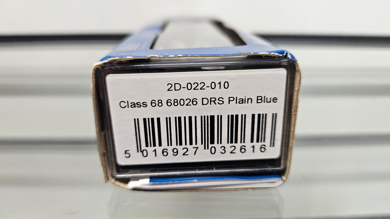 Dapol N 2D-022-010 Class 68 026 DRS Plain Blue, Boxed, Good Runner, Missing Buffers