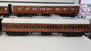 4 x O Gauge Kit Built GCR 60ft Teak Coaches, Unboxed