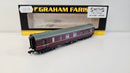 Graham Farish N 374-832 Stanier Brake First Coach BR Maroon, Boxed