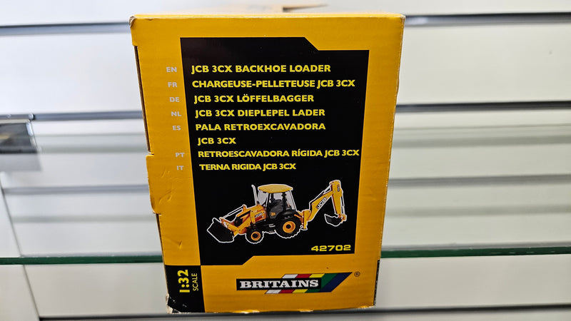 Britains 1:32 42702 JCB 3CX Backhoe Loader, Boxed