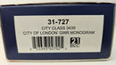 Bachmann 31-727 City Class 3439 City Of London GWR, Boxed, DCC Fitted, Good Runner