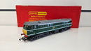 Hornby R357 BR D5572 Diesel Electric BR Green Locomotive, Boxed, Poor Runner