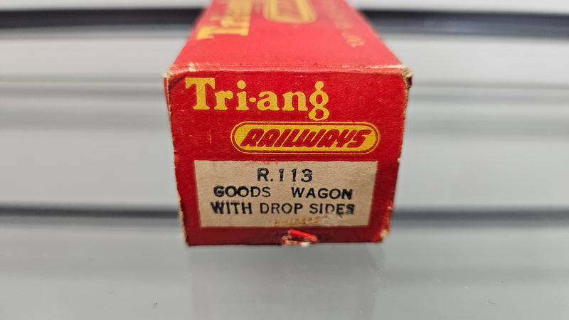 Tri-ang R113 Goods Wagon With Drop Sides, Boxed
