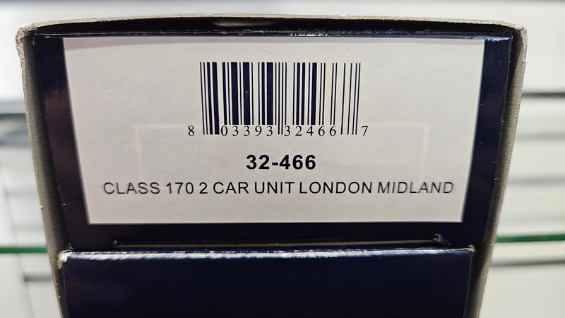 Bachmann 32-466 Class 170 2 Car Unit London Midland, Boxed, Good Runner