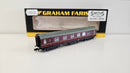 Graham Farish N 374-852 Stanier Composite First & Second BR Maroon Coach, Boxed