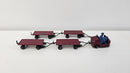 Dublo Dinky Toys No.76 Lansing Bagnall Tractor & 4 x Trailers, Unboxed