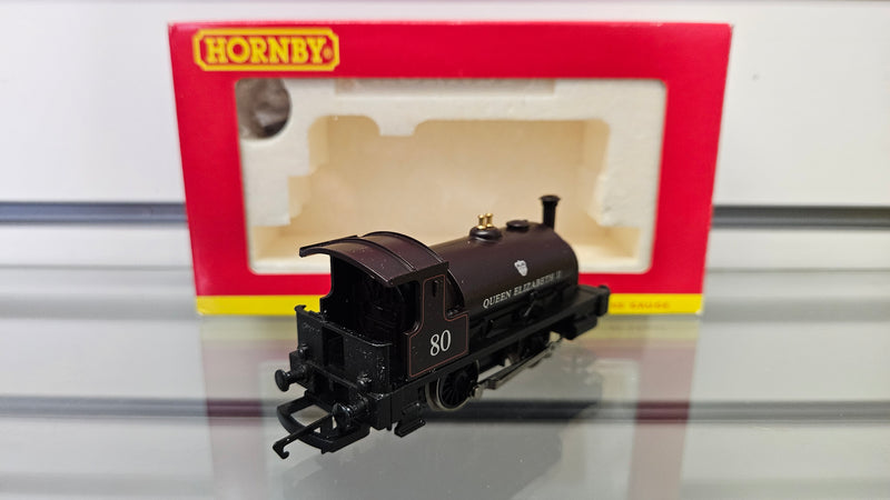 Hornby R2597 Class 0F Queen Elizabeth II No.80, Boxed, Good Runner Jumpy