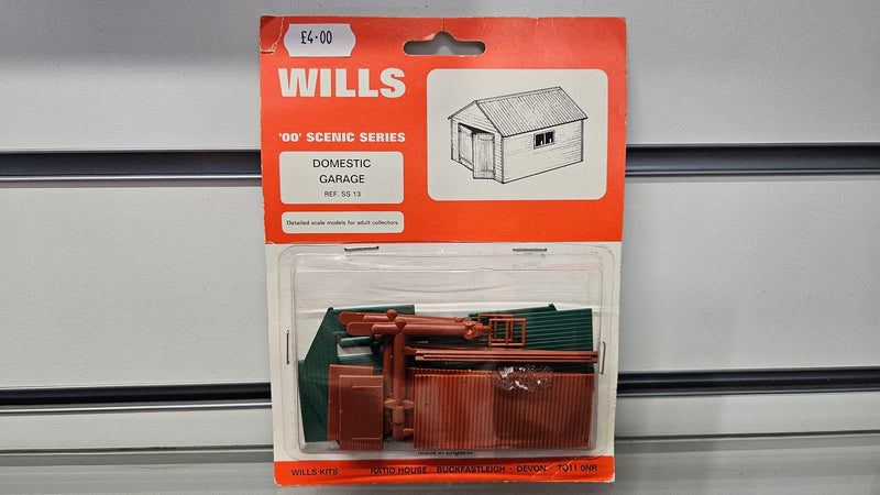 Wills OO SS13 Domestic Garage, Boxed, Complete