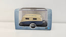 Oxford Diecast OO 76CV002 Cream & Blue Caravan, Boxed