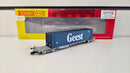 Hornby TT:120 TT6033 Touax Sffgmss IFA Wagon With 45T Container Geest, Boxed