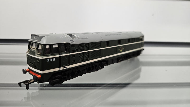 Airfix Class 31 D5531 BR Green Diesel, Unboxed, Good Runner Noisy