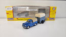 Classix OO EM76522 Sheep & Pig Trailer Single Axle Grey & Cream Towed By Morris Minor Pick Up, Boxed