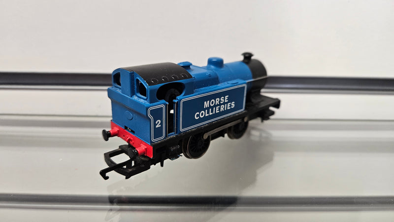 Hornby No.2 Morse Collieries Steam Locomotive, Unboxed. Poor Runner, Loose Body
