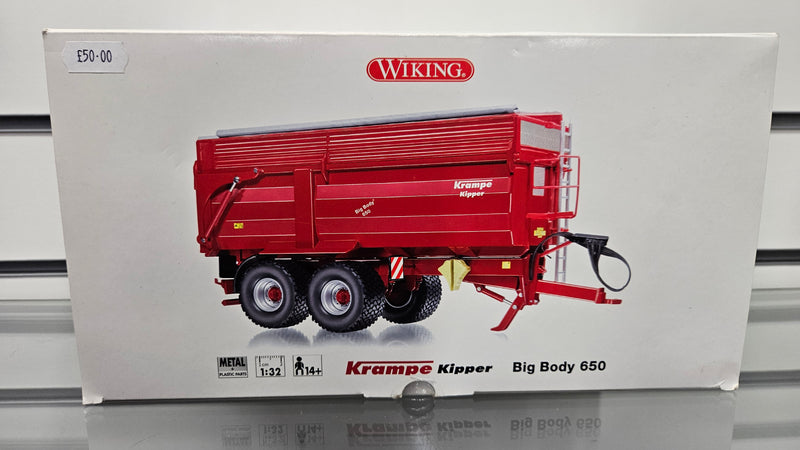 Wiking 1:32 7339 Krampe Kipper Big Body 650, Boxed