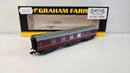 Graham Farish N 374-832 Stanier Brake First Coach BR Maroon, Boxed