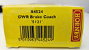 Hornby R4524 GWR Brake Coach 5121, Boxed