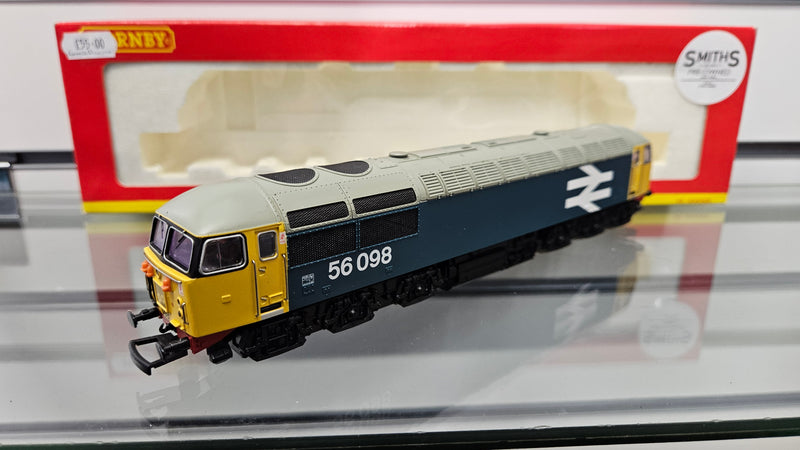 Hornby R2235E Class 56 098 BR Blue Diesel, Boxed, Good Runner