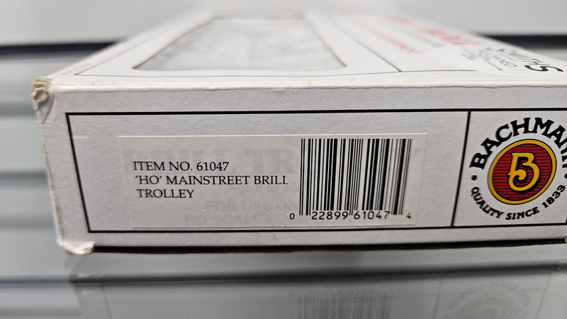 Bachmann 61047 HO Mainstreet Brill Trolley, Boxed, Non Runner, Lights Work