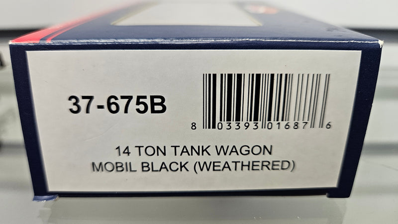 Bachmann 37-675B 14T Tank Wagon Mobil Black, Boxed