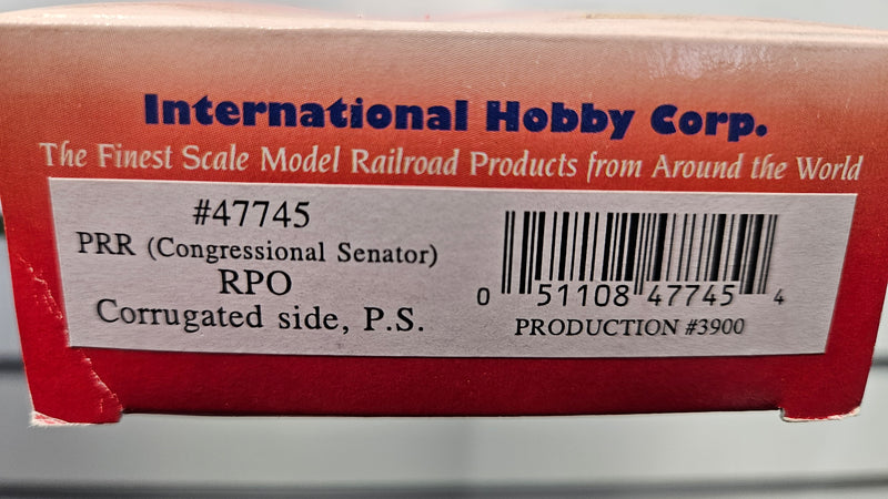 IHC 47745 PRR RPO Corrugated Side PS Pennsylvania US Mail Express, Boxed